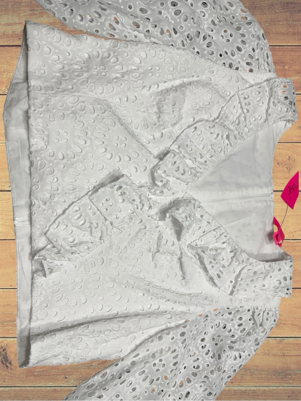 Lilly Pulitzer Roca Premium Resort White Eyelet 2-Piece Skirt Set Size 16 NWT - Picture 10 of 14